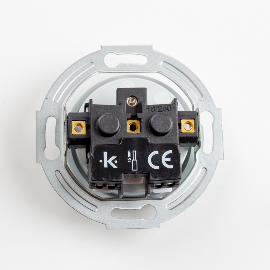 Kliklap - Retro Frameless Household Wall Socket 230V Grey
