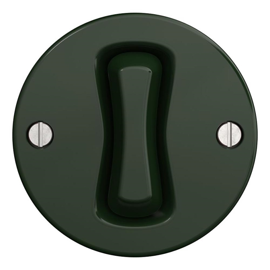 Kliklap - Retro Frameless Push Button, Green