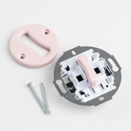 Kliklap - Retro Frameless Push Button in Old Rose