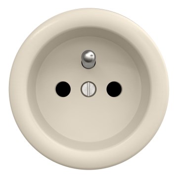 Kliklap - Retro Frameless Residential Wall Socket 230V, Beige