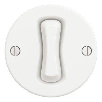 Kliklap - Retro Single-Pole Frameless Switch No. 1 — Snow White