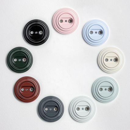 Kliklap - Retro TV+Radio Pass-Through Wall Socket with Snow-White Frame