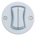 Kliklap - Retro Twin Frameless Button, Blue