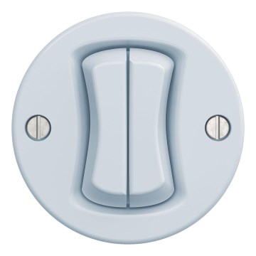 Kliklap - Retro Twin Frameless Button, Blue