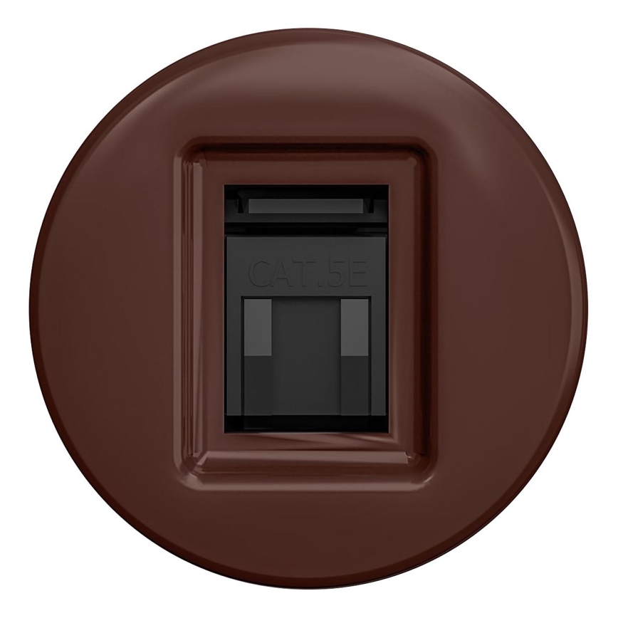 Kliklap - Vintage data socket brown