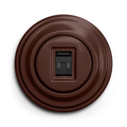 Kliklap - Vintage data socket brown