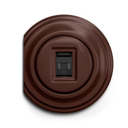 Kliklap - Vintage data socket brown