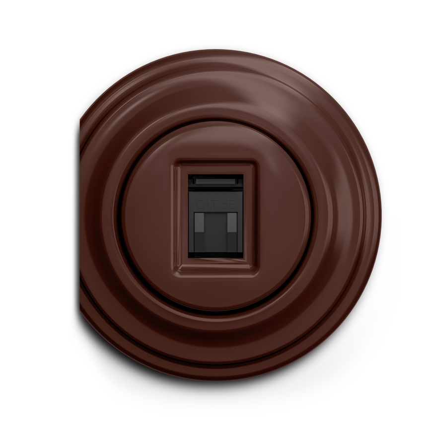 Kliklap - Vintage data socket brown