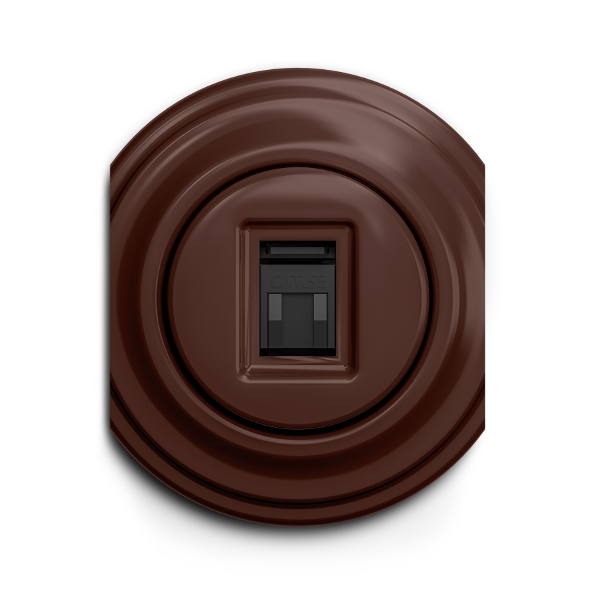 Kliklap - Vintage data socket brown