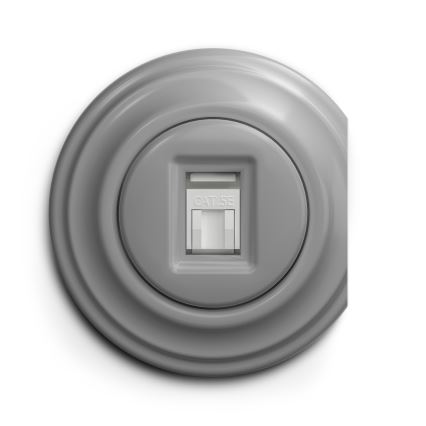 Kliklap - Vintage data socket grey