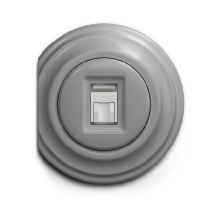 Kliklap - Vintage data socket grey