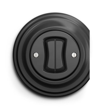Kliklap - Vintage double push-button switch anthracite