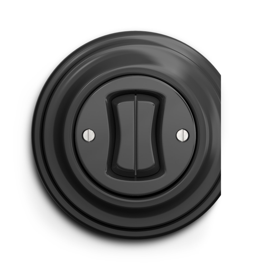 Kliklap - Vintage double push-button switch anthracite