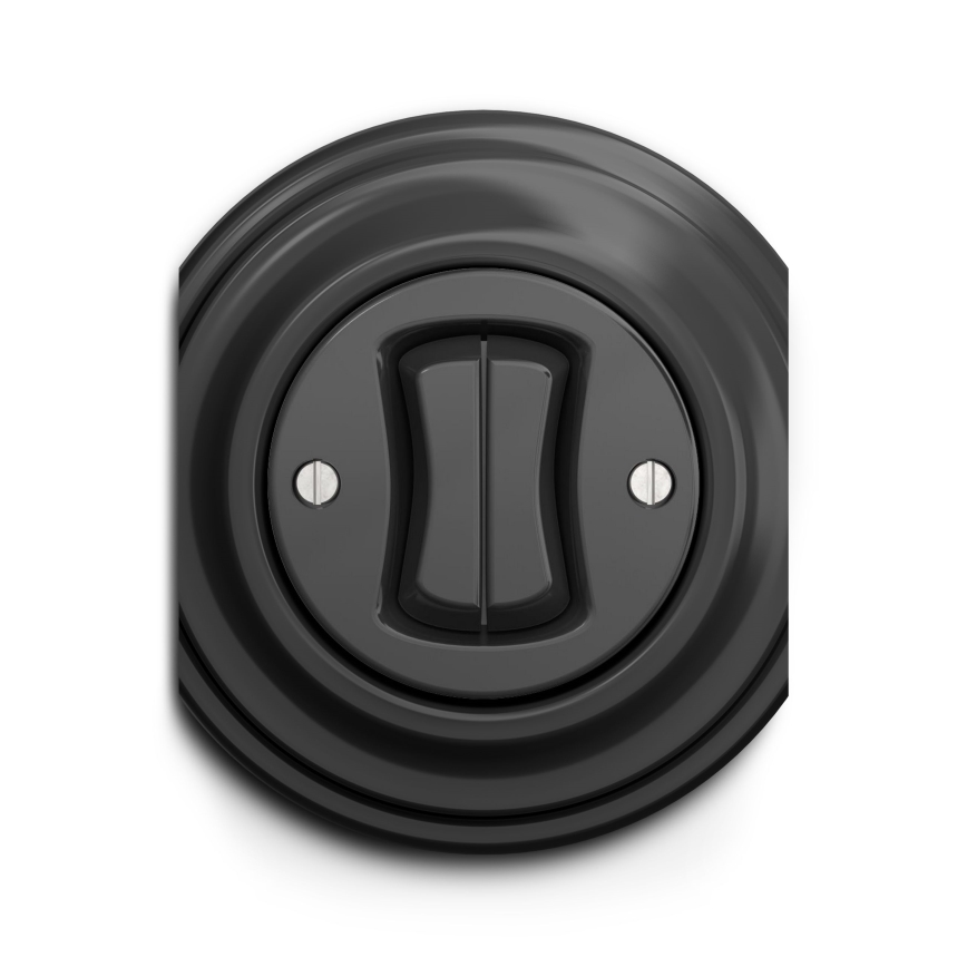Kliklap - Vintage double push-button switch anthracite