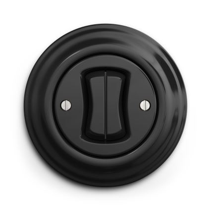 Kliklap - Vintage double push-button switch black