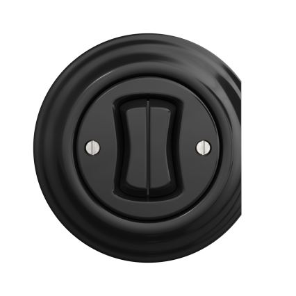 Kliklap - Vintage double push-button switch black