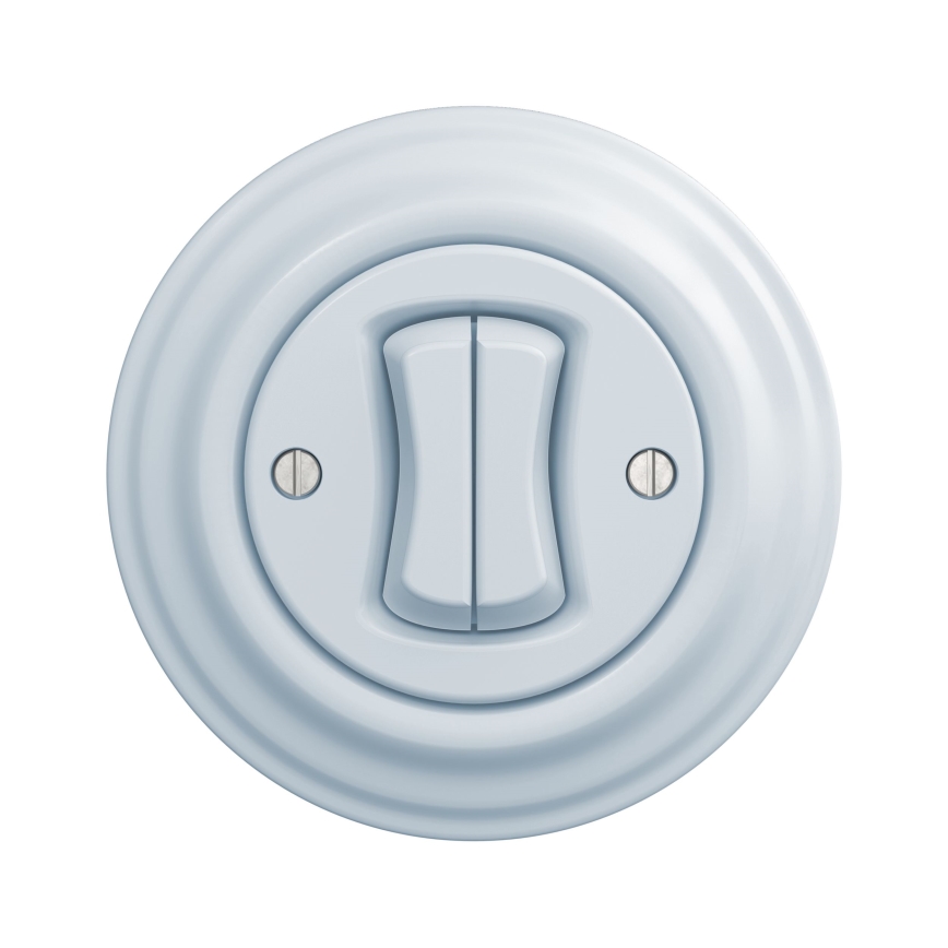 Kliklap - Vintage double push-button switch blue