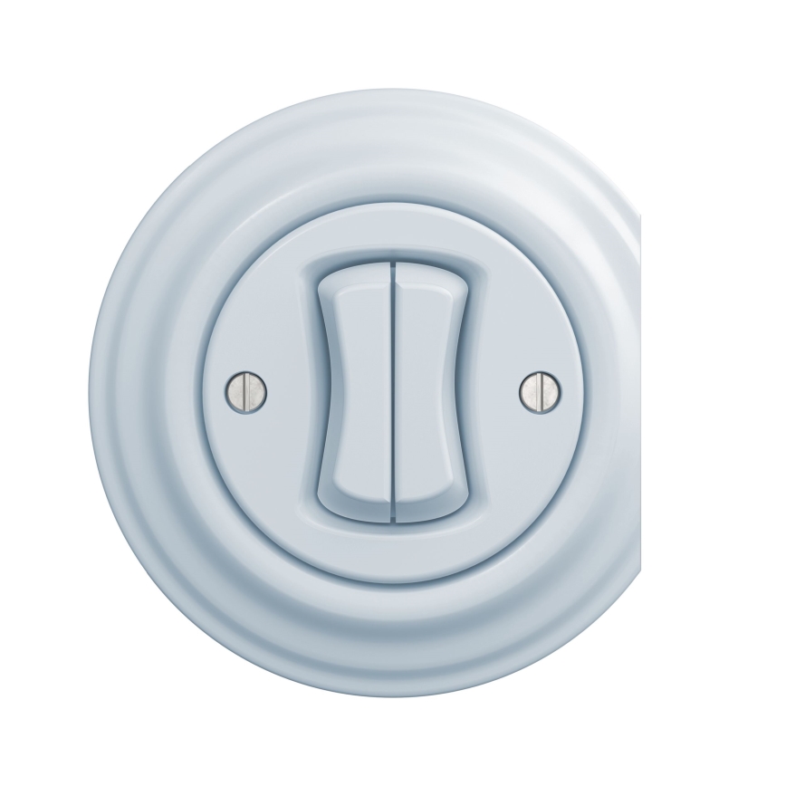 Kliklap - Vintage double push-button switch blue