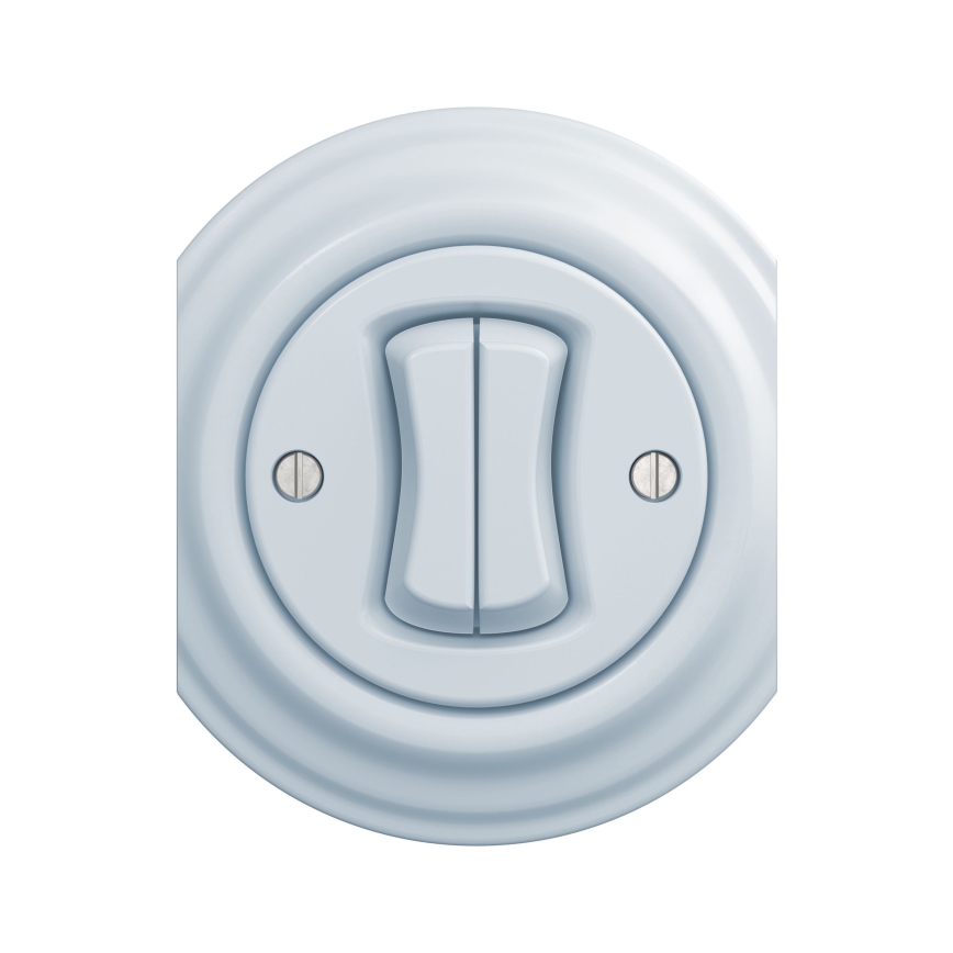 Kliklap - Vintage double push-button switch blue