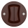 Kliklap - Vintage double staircase switch no. 6+6 brown