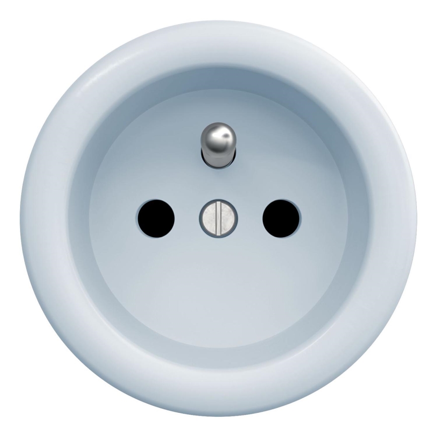 Kliklap - Vintage home socket without frame 230V blue