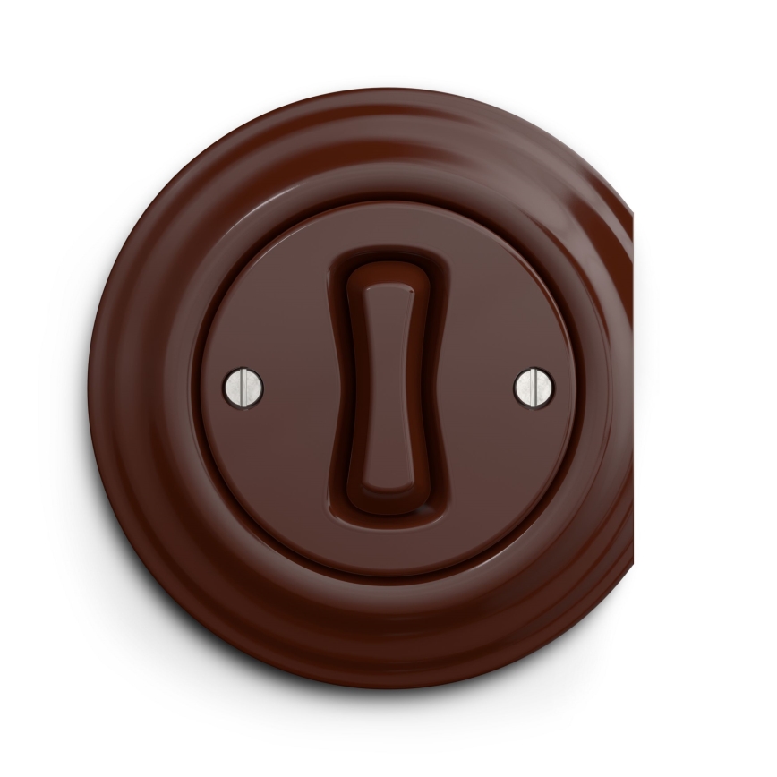 Kliklap - Vintage push-button switch brown