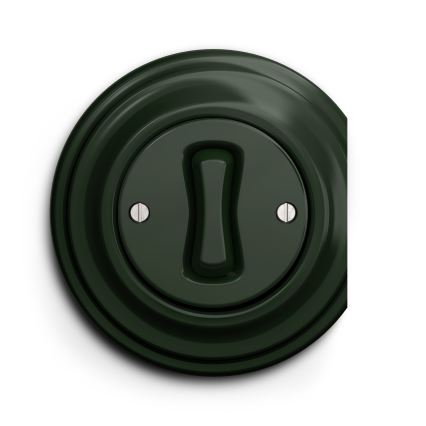 Kliklap - Vintage push-button switch green
