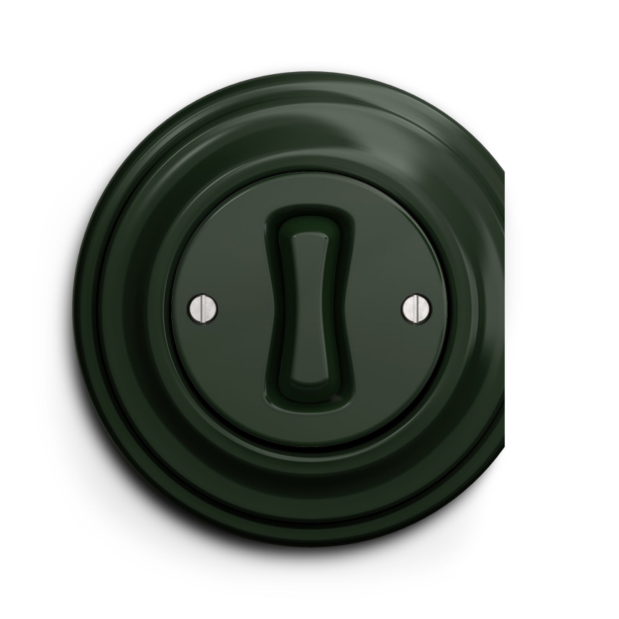 Kliklap - Vintage push-button switch green