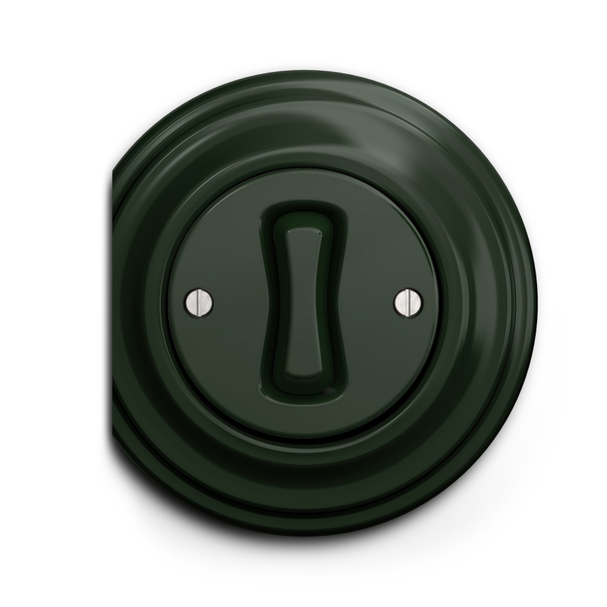 Kliklap - Vintage push-button switch green