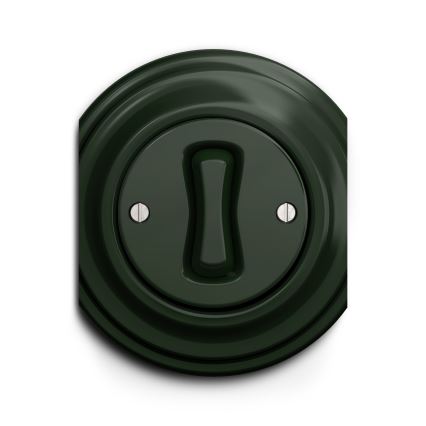 Kliklap - Vintage push-button switch green