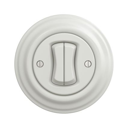 Kliklap - Vintage serial switch no. 5 white