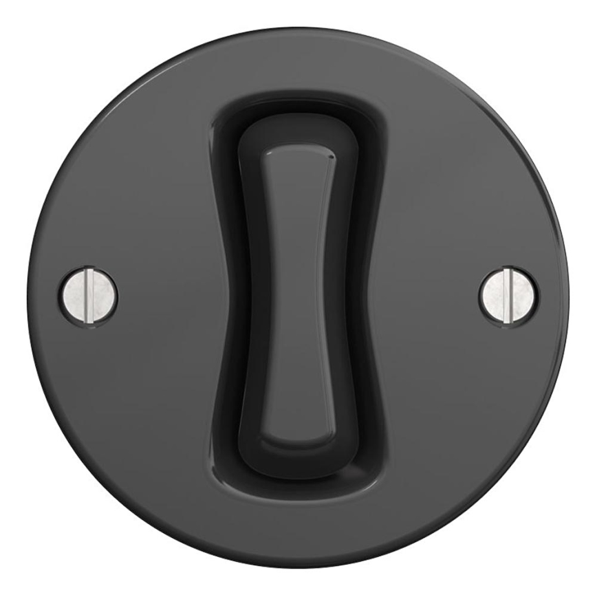 Kliklap - Vintage single-pole switch no. 1 anthracite