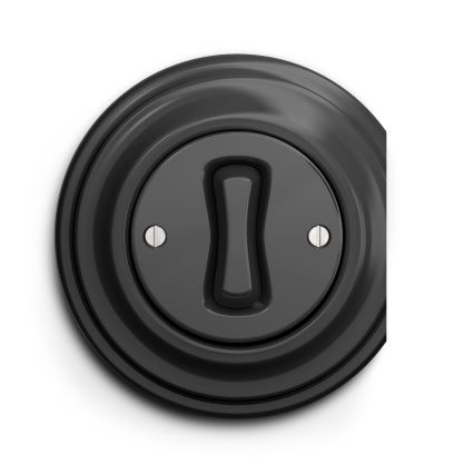 Kliklap - Vintage single-pole switch no. 1 anthracite