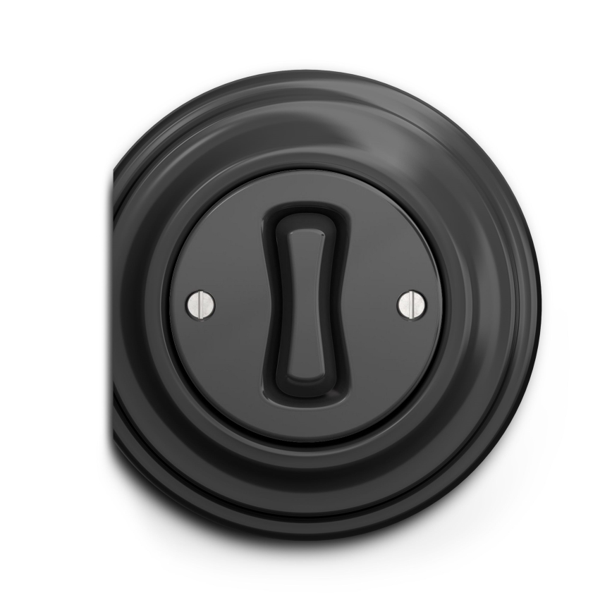 Kliklap - Vintage single-pole switch no. 1 anthracite