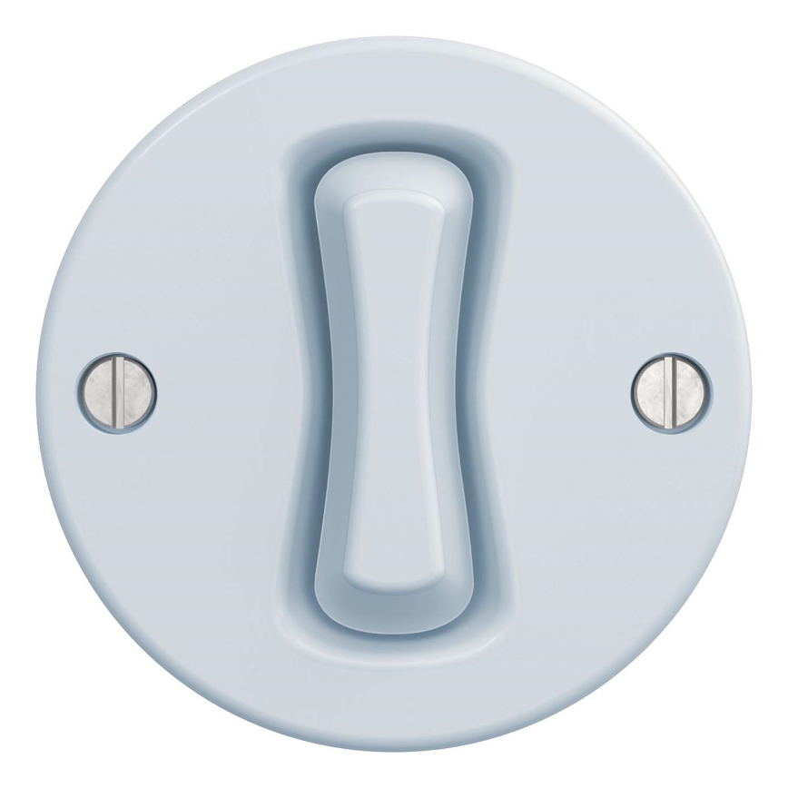 Kliklap - Vintage single-pole switch no. 1 blue