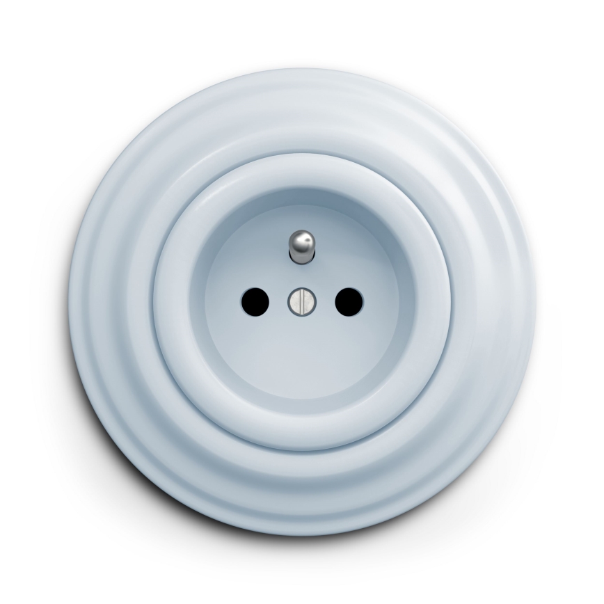 Kliklap - Vintage socket 230V blue