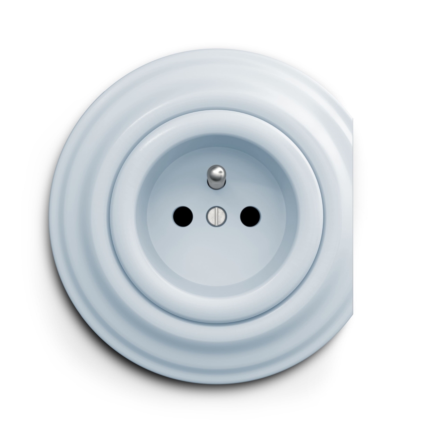 Kliklap - Vintage socket 230V blue