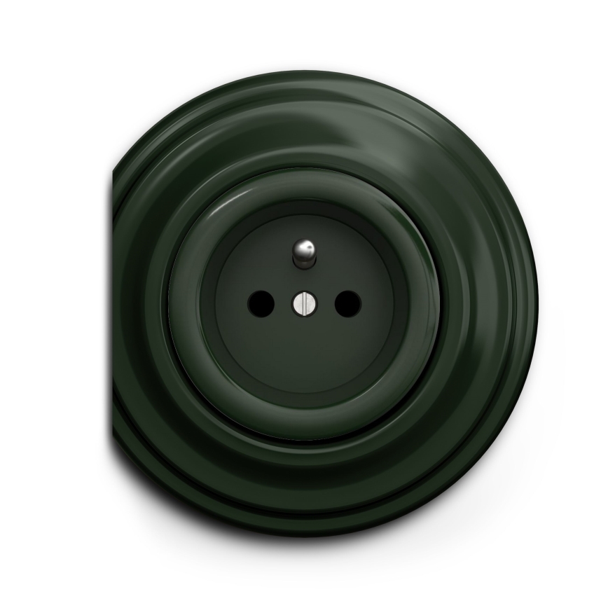 Kliklap - Vintage socket 230V green