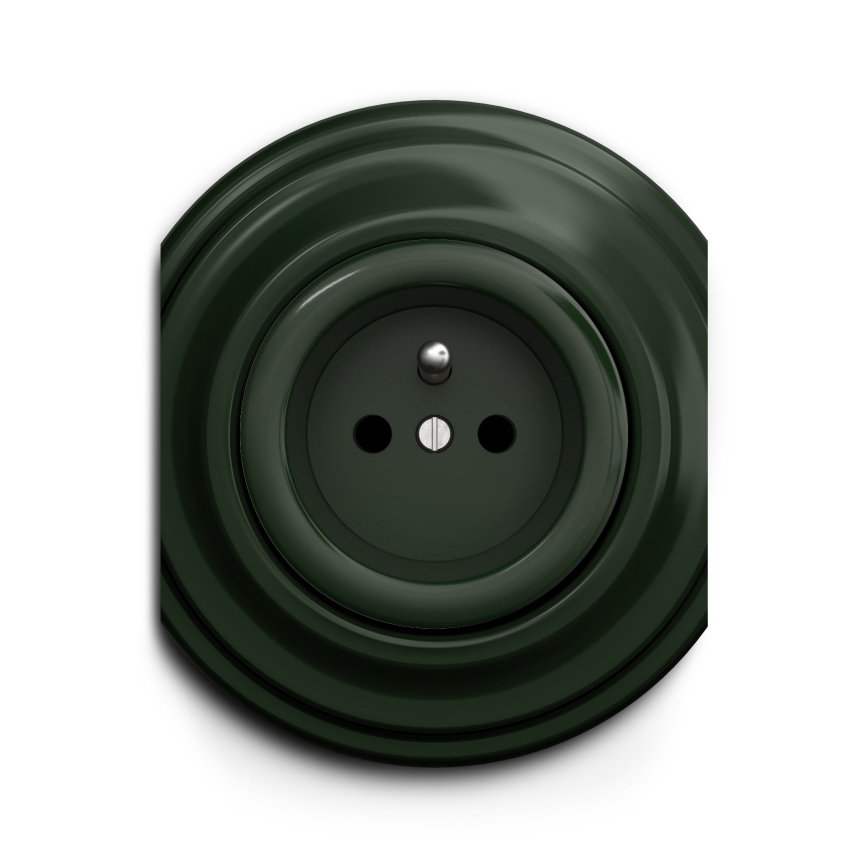 Kliklap - Vintage socket 230V green