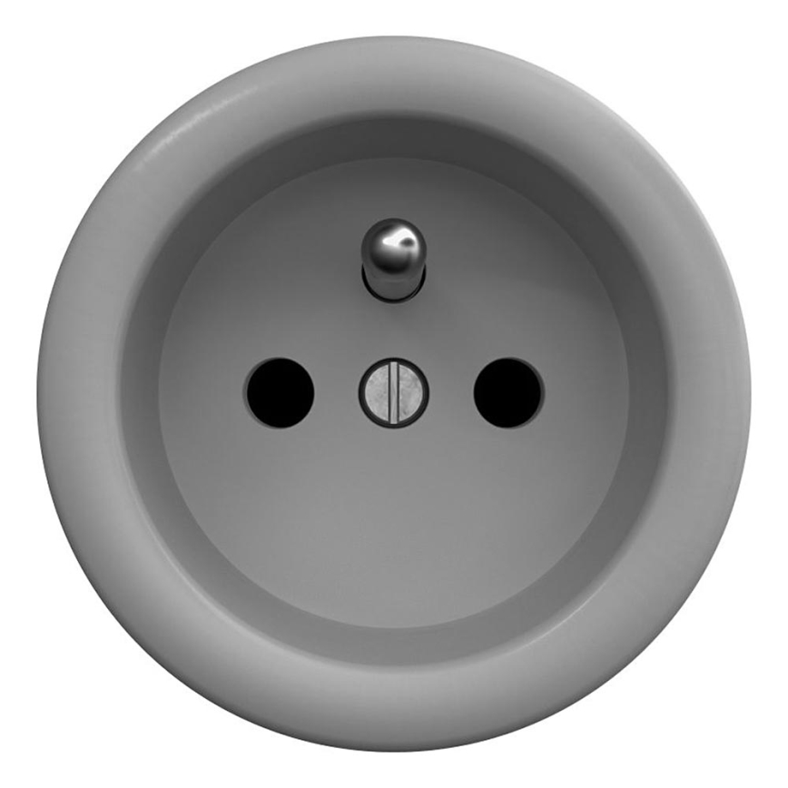 Kliklap - Vintage socket 230V grey