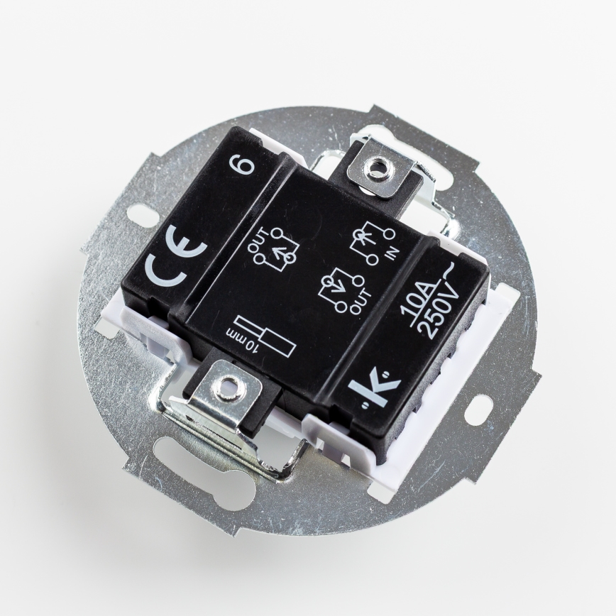 Kliklap - Vintage staircase switch without frame no. 6 grey