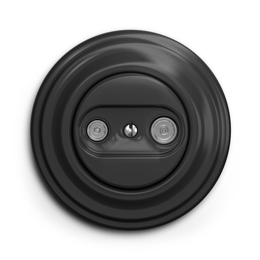 Kliklap - Vintage subscriber socket TV+R (continuous) anthracite