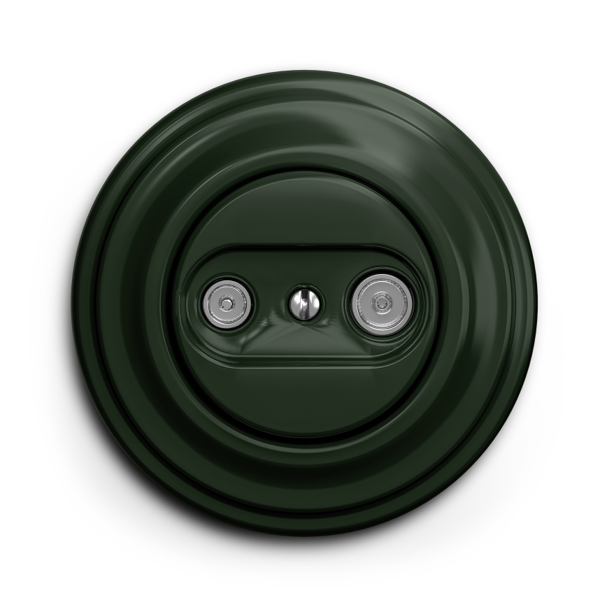 Kliklap - Vintage subscriber socket TV+R (continuous) green