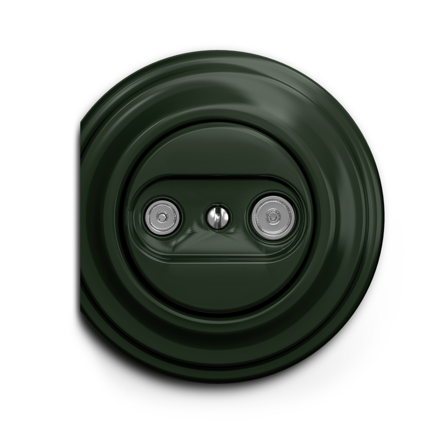 Kliklap - Vintage subscriber socket TV+R (continuous) green