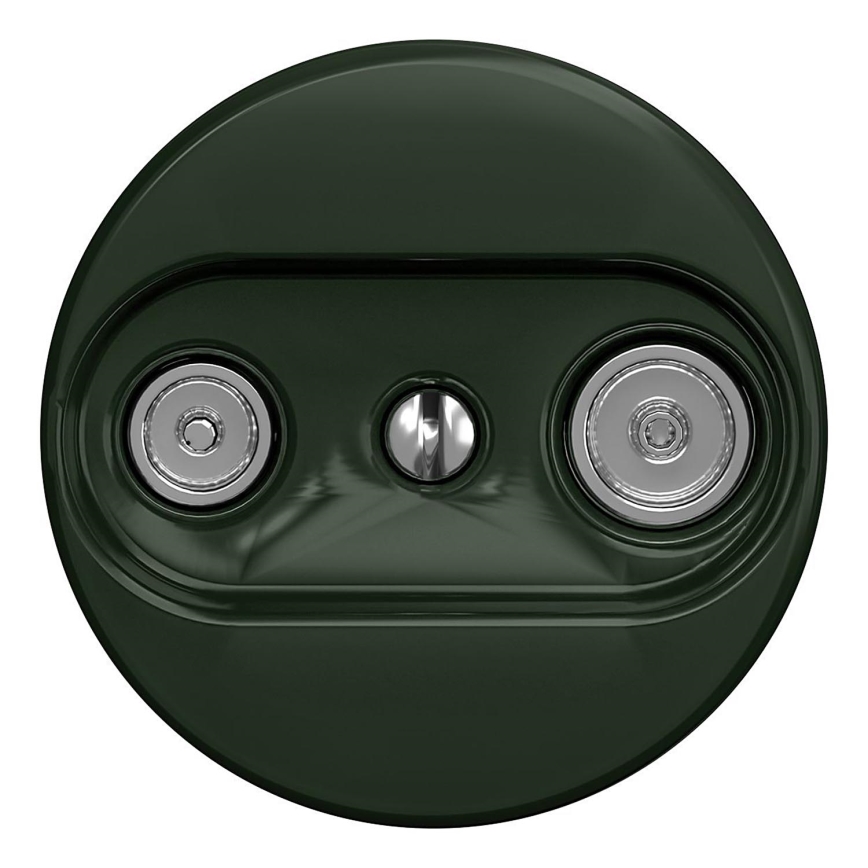 Kliklap - Vintage subscriber socket TV+R (terminal) green