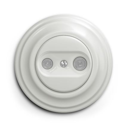Kliklap - Vintage subscriber socket TV+R (terminal) white