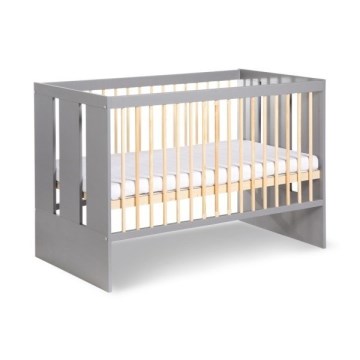 KLUPŚ - Baby Cot PAULINE 120x60 cm pine/grey
