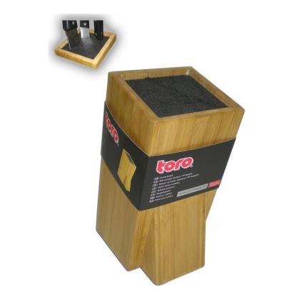 Knife stand with flexi insert 23,8x11 cm bamboo