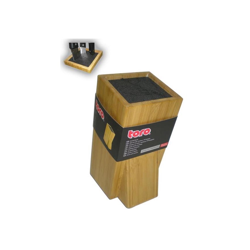 Knife stand with flexi insert 23,8x11 cm bamboo