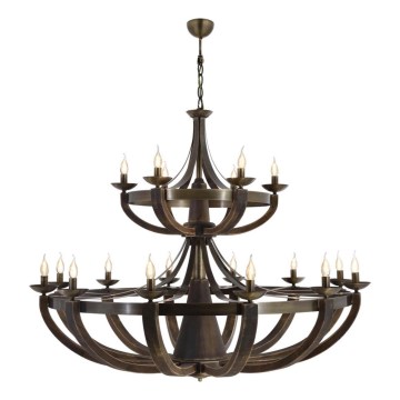 KOBE Chain-hung Chandelier 18xE14/40W/230V, Brown